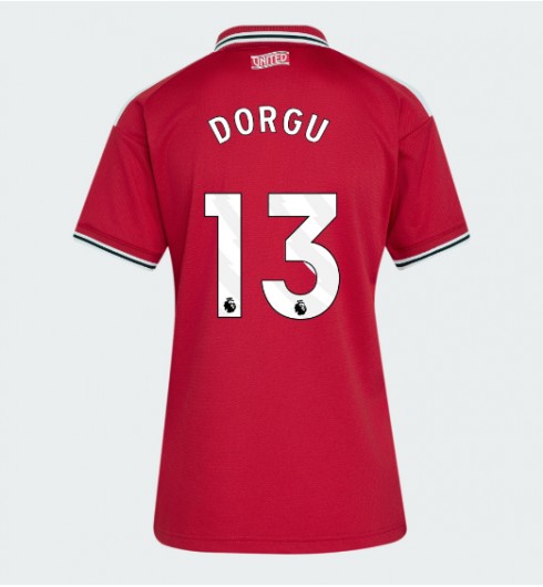 Manchester United Patrick Dorgu #13 Domácí Dres pro Dámské 2026-27 Krátký Rukáv Manchester United Patrick Dorgu #13 Domácí Dres pro Dámské 2026-27 Krátký Rukáv